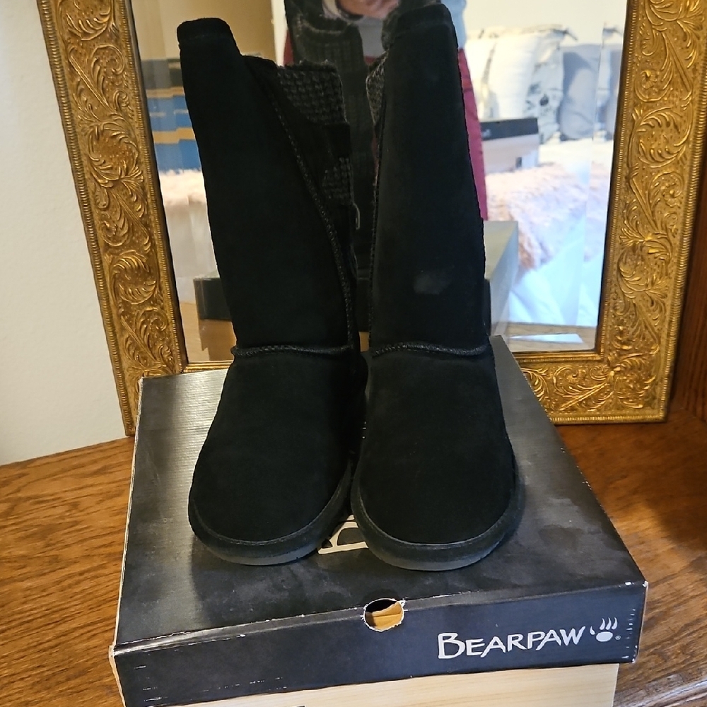 BearPaw Classic Black Boots